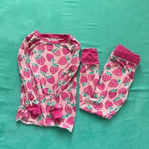 Little Sleepies Sweet Strawberries Two Piece Pajamas